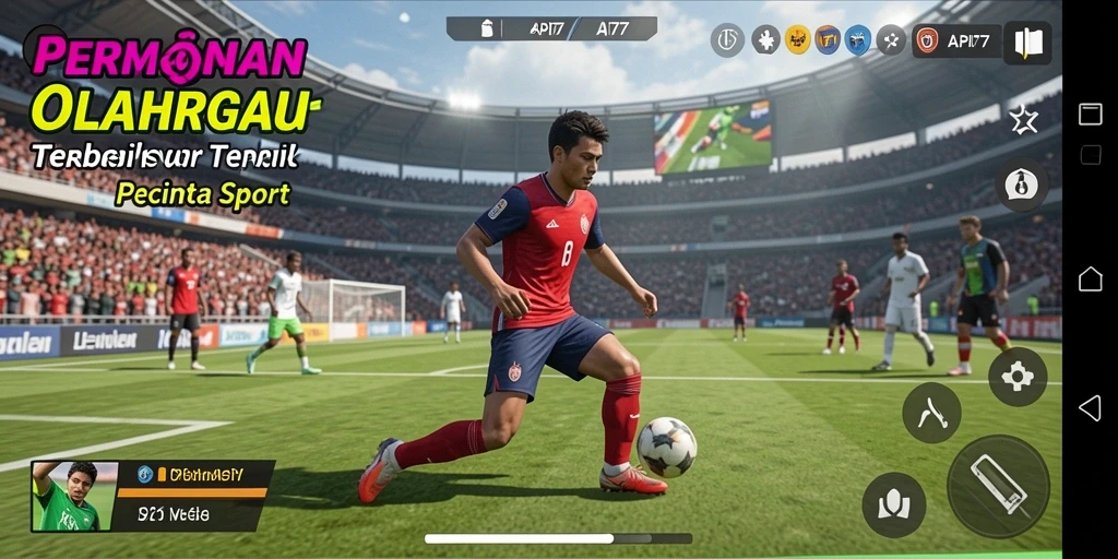 Tampilan gameplay API77 menampilkan pertandingan olahraga yang intens.