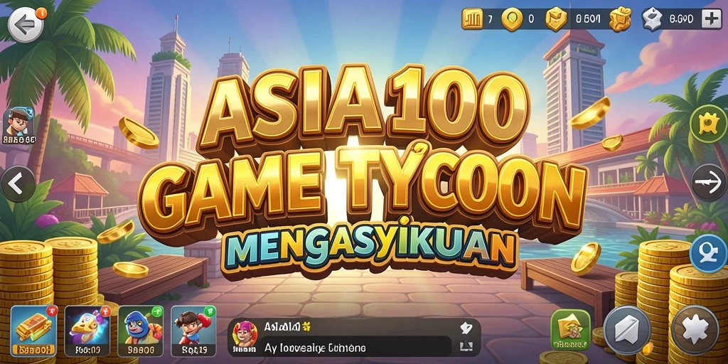 Tampilan gameplay Tycoon ASIA100 yang menawan dan seru.