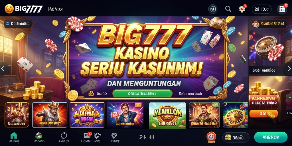 Tampilan gameplay Kasino yang menarik di BIG777.