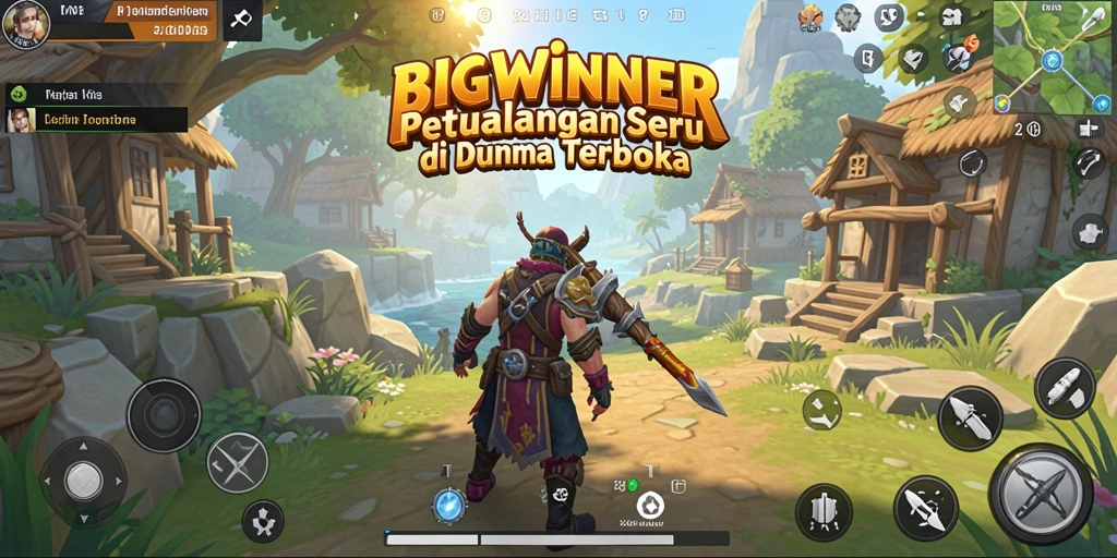 Gameplay seru dan menantang di dunia terbuka BIGWINNER.