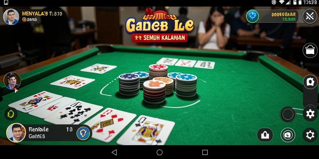 Tampilan gameplay Gaple yang seru dan interaktif.