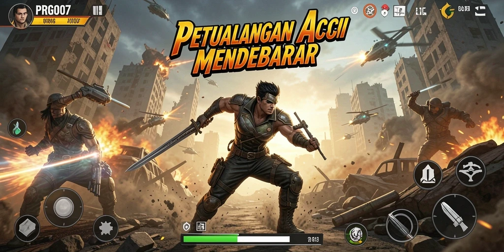 Tampilan menegangkan dalam gameplay PRG007 yang penuh aksi.