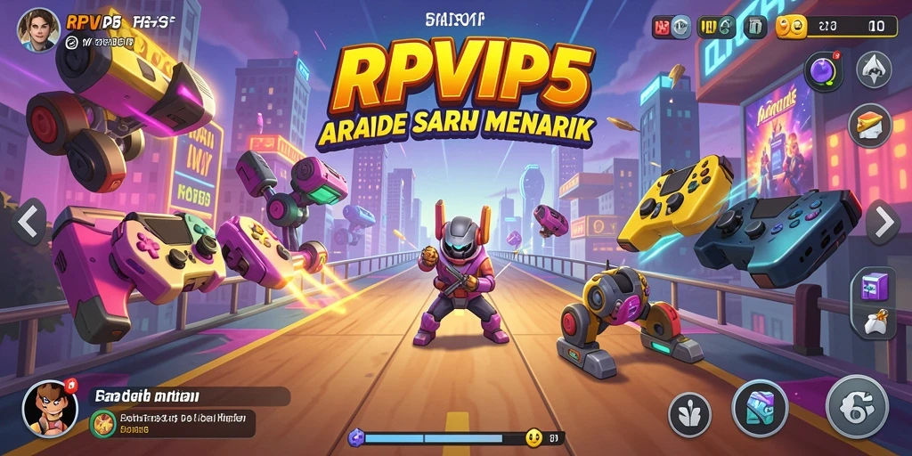 Screenshot gameplay RPVIP5 menampilkan aksi seru permainan arcade.