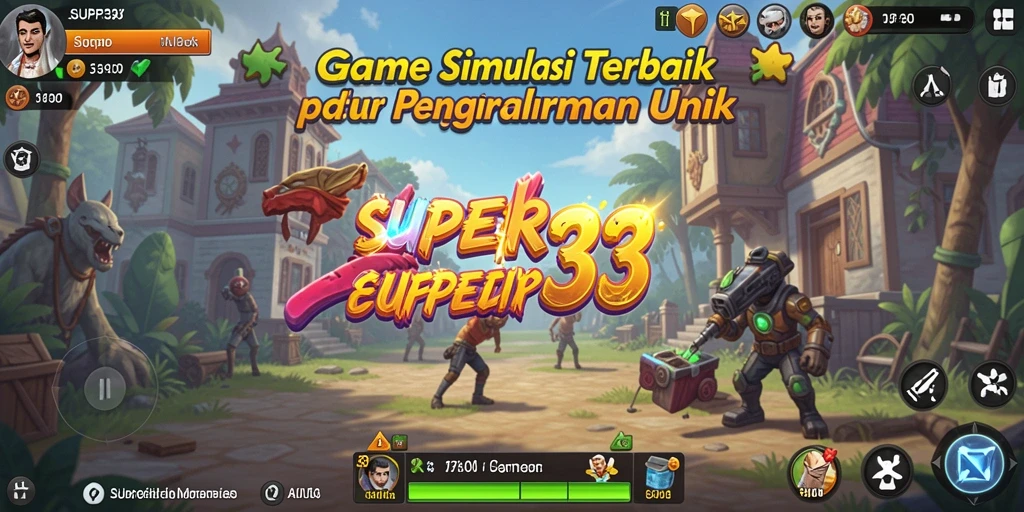 Tampilan gameplay <strong>SUPER33</strong> yang menarik dan penuh warna.