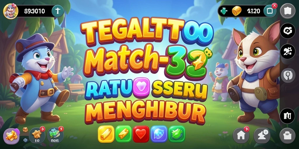 Tampilan menakjubkan dari gameplay Match-3 TEGALTOTO.