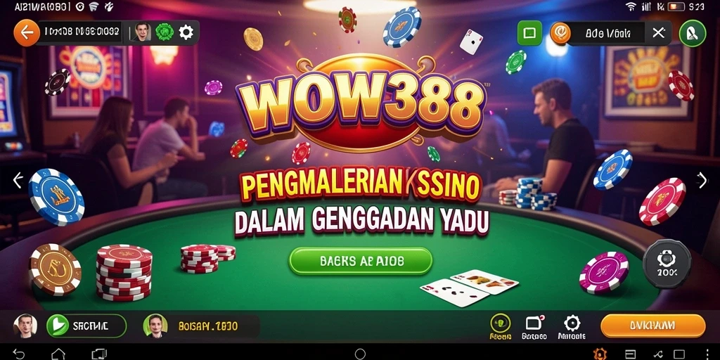 Tampilan menawan dari gameplay Kasino di WOW388.